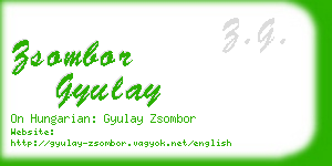 zsombor gyulay business card